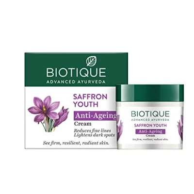 Imagen de Biotique Saffron Dew Ageless Face and Body Cream for All Skin Types
