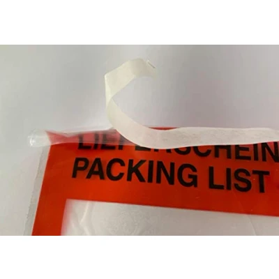 Imagen de umschlag discount Sobres rojos de plástico portadocumentos, para recibos entrega, facturas, notas devolución &amp; Co 100 unidades fundas autoadhesivas dimensiones 240x180 mm (DIN C5)