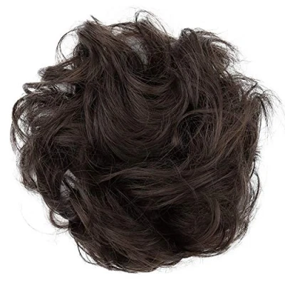 Imagen de CAISHA Liga Para El Cabello Pedazo De Voluminoso Updo Postizo Sintético Mezcla Marrón G15A