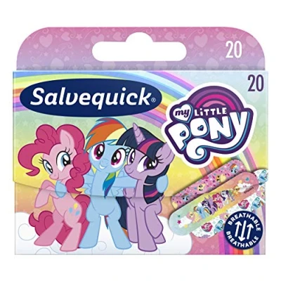 Imagen de Salvequick ® Apósitos para niños con diseño de Mi pequeño Pony, 20 unidades