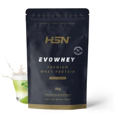 Imagen de HSN Evowhey Protein Sin Edulcorantes Matche con Leche 2Kg = 67 Tomas por Envase Concentrado de Proteína Suero 100% Whey Concentrate No GMO, Vegetariano, Gluten ni Soja