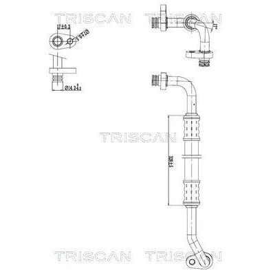 Imagen de TRISCAN 9010 28103 Tubería de baja/alta presión, aire acondicionado compresor a condensador CITROËN: C4 Picasso 1