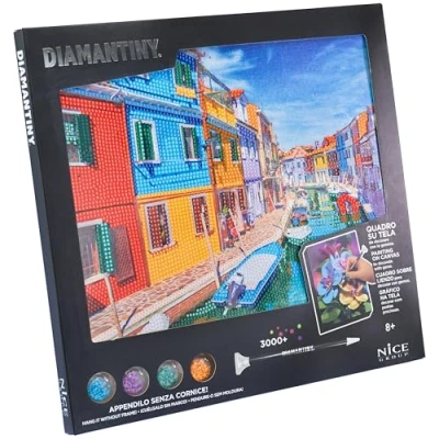 Imagen de DIAMANTINY Burano Cuadro Pintura por números, multicolor, 32 x 30 2 cm, 96569