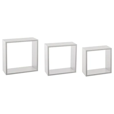 Imagen de 5five 3 Grandes estanterías murales fixy Cubo Blanco
