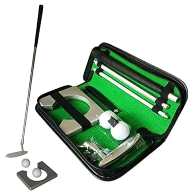 Imagen de OKBY Golf Putting Kit, Juego De Putter Entrenamiento Club, Regalo Portátil, Interior, Para Jóvenes y Adultos