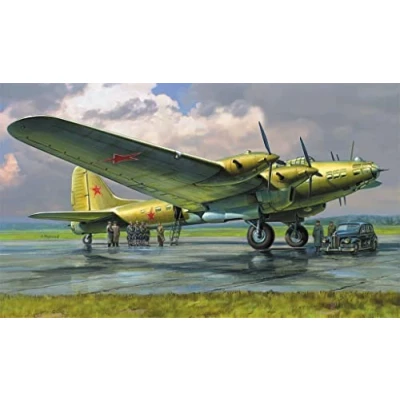 Imagen de Zvezda 7280 1:72 Petlyakov Pe 8 ON Stalin&#039;s Plane Maqueta de plástico para montar, réplica detallada, sin pintar