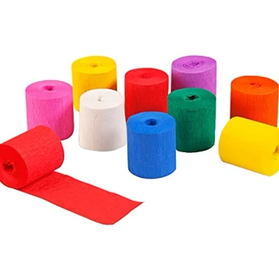Imagen de Clairefontaine Papel crepé, multicolor, 5cmx10m