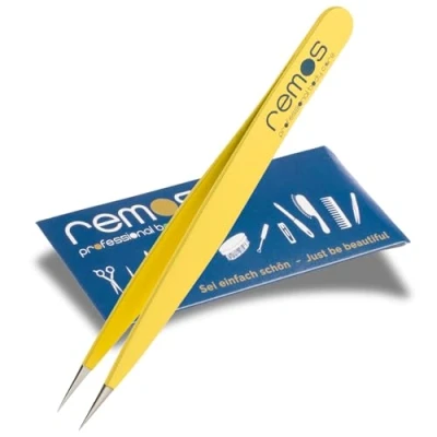 Imagen de REMOS Pinzas para astillas acero inoxidable [INOX] 9,5 cm punta fina en amarillo