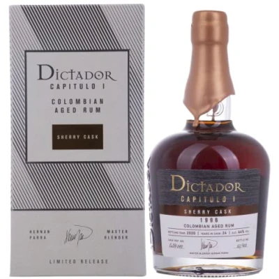 Imagen de Dictador CAPITULO I 24 Years Old Sherry Cask Colombian Aged Rum 1996 44% Vol. 0,7l in Giftbox