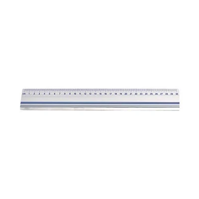 Imagen de Wedo 525430 Regla para cortar (30 cm, antideslizante), color plata