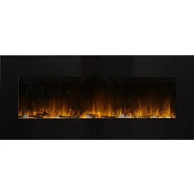 Imagen de CHEMIN&#039;ARTE Chimenea eléctrica de Pared con calefacción Volcano, Efecto Llama Leds Decorativa bajo Consumo Mando a Distancia