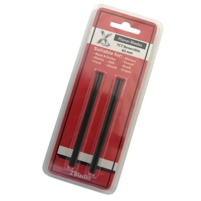 Imagen de Xcalibur Tooling cuchillas de cepilladora compatible con Makita D 07945 82mm Reversible TCT Pack 2