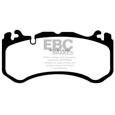 Imagen de EBC Brakes DP41939R Juego de pastillas freno Eje delantero MERCEDES BENZ: SL Cabrio, Clase E Berlina, C Berlina