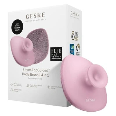 Imagen de Limpiador facial Geske Body Brush 4 in 1, Todas las zonas del cuerpo, Rosa
