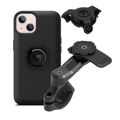 Imagen de Quad Lock Soporte de Teléfono para Manillar Moto Pro con Amortiguador Vibraciones y Funda mag iPhone 13