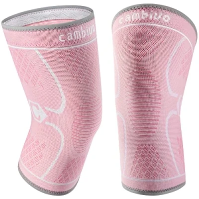 Imagen de CAMBIVO Rodilleras Menisco y Ligamento 2 Pack, Gym Compresion, Rodillera Voleibol para Rotuliana, Desgarro de Menisco, Aliviar el Dolor en Articulaciones, Baloncesto, Running, Deporte