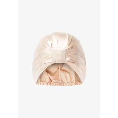 Imagen de Gorro de Seda Antiencrespamiento Para Dormir, Bonnet Saten Pelo Rizado, Universal, Reduce Encrespamiento y Protege Tus Rizos Mientras Duermes (champagne)
