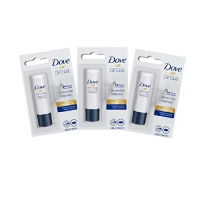 Imagen de Bálsamo Labial Dove Nourishing Lipcare 4,8g Essential Intensiv Protector PAQUETE DE 3