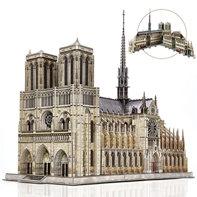 Imagen de CubicFun Puzzle 3D Notre Dame de Paris Grande Arquitectura Maquetas para Construir Souvenir Regalo Adultos, 293 Piezas