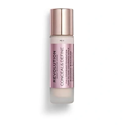Imagen de Makeup Revolution, Base de maquillaje Conceal &amp; Define, F0.5, 23ml