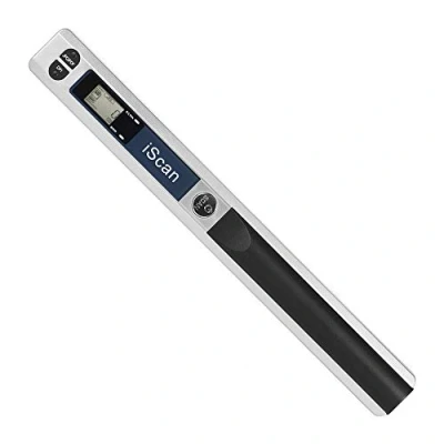 Imagen de ECOiNVA para iScan Wand Escáner portátil de Documentos A4, 900DPI USB móvil (Formato JPG/PDF, Tarjeta Micro SD/TF) (Plata)