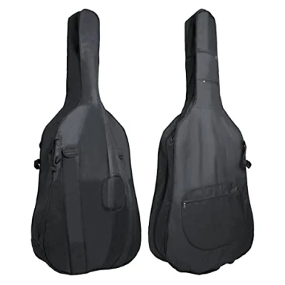 Imagen de Gewa Pure Double Bass Gig Bag 1/8 Classic BS01 (acolchado de espuma 3 mm, bolsa grande para música, cuerdas, arco, protección con estilo su contrabajo), negro