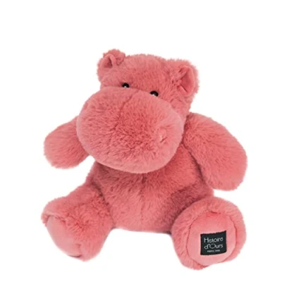Imagen de Histoire d&#039;ours Peluche hipopótamo Hip&#039;Hug Terracota 25 cm Suave y Lindo para los calins Idea de Regalo Nacimiento cumpleaños niña niño La Hippo HO3099