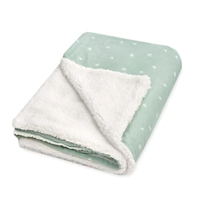 Imagen de Julius Zöllner Manta de Invierno algodón y Tejido Peluche, tamaño 70 x 100 cm, Fabricado en Alemania, Oeko Tex Standard 100, Stary