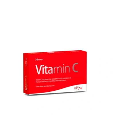 Imagen de Vitae Natural Nutrition Vitamin C, Blanco, 30 Comprimidos