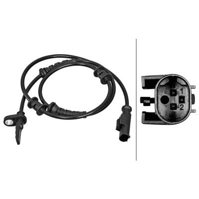 Imagen de HELLA 6PU 358 217 261 Sensor de ABS Hall 2 885 CITROËN: Jumper II Camión plataforma/Chasis, Furgón, FIAT: Ducato III Furgón