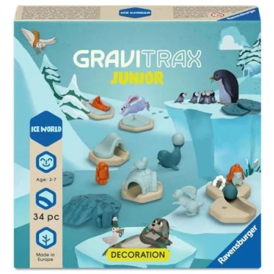 Imagen de Ravensburger GraviTrax Junior 23748 Extension Ice Pista de Bolas Extensible para niños, principalmente materias primas renovables, Juguete construcción a Partir 3 años, Multicolor