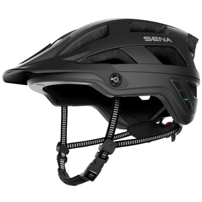 Imagen de Sena M1/M1 EVO Smart Helmet para Mountain Bike (M1, Negro Mate, Tamaño M)
