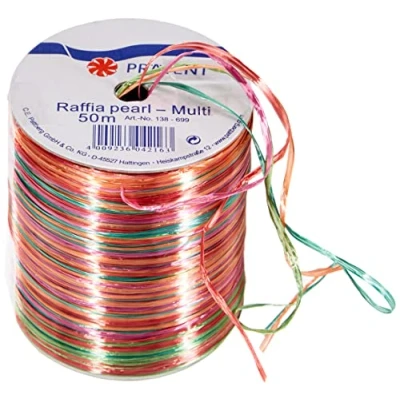Imagen de C.E. Pattberg Präsent Bobina de cordón (rayón, 50 m), multicolor