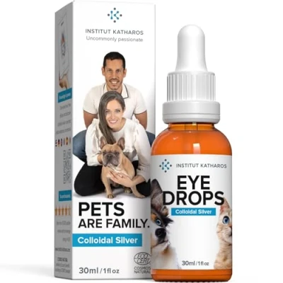Imagen de Limpiador Ojos Perros y Gatos Colirio 100% Natural contra Conjuntivitis Ocular Eficaz a Acción Rápida Plata Coloidal 30ml