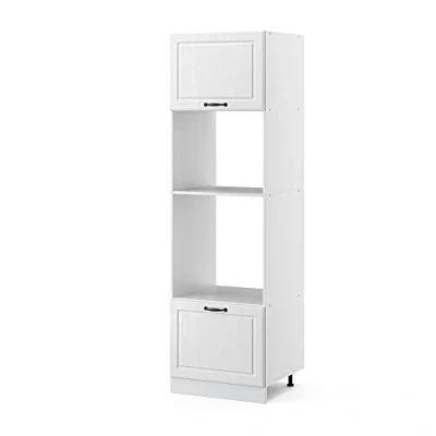 Imagen de Vicco Armario para microondas R Line, Blanco casa de Campo/Blanco, 60 cm