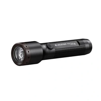 Imagen de Linterna de bolsillo LED compacta Ledlenser P5R Core, 500 lúmenes, recargable con batería litio 14500, impermeable IP68, enfocable, haz luz 250m, Constant Light, cable carga magnético USB
