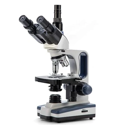 Imagen de SWIFT Microscopio SW350T, 40X 2500X, de Laboratorio para investigación con oculares Gran Angular 10X / 25X, Condensador abono mecánico, Compatible cámaras