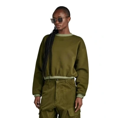 Imagen de G Star Para Mujer Sudadera Badge Logo Oversized, Verde (dark olive D24218 C235 C744), S