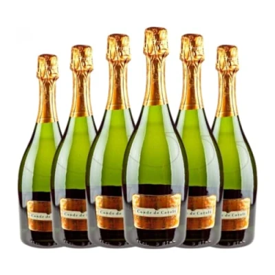 Imagen de Conde de Caralt Blanc Blancs Brut Cava Joven 75 cl Espumoso blanco (Caja 6 Botellas cl)