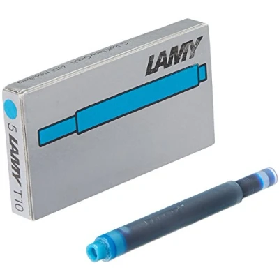 Imagen de Lamy T10 Turquesa Cartuchos De Tinta Para Plumas Recambios Recambio Repuesto Todo Estilográfica (Paquete 1 5 Tinta)