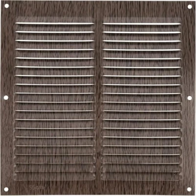 Imagen de Amig Rejilla Cuadrada de Aluminio Rejillas Ventilación para Salida Aire Ideal Techo Cocina y Baño Medidas 200 X MM Color Marrón