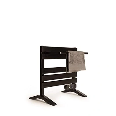 Imagen de CREATE / Warm Towel Mini 150W Toallero Eléctrico Negro con Patas y Estante 58,4x8x55,8cm de Bajo Consumo, Secatoallas, Ultrasilencioso, Ultrafino