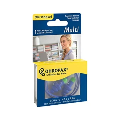 Imagen de Tapones para los oídos de Ohropax, multiusos, inventores la tranquilidad plástico agradable, proteger contra el ruido en hogar, trabajo o tiempo libre, 1 par