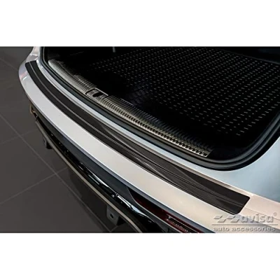 Imagen de Protector del Parachoques Trasero Inoxidable Negro Compatible con Audi Q5 Sportback 2020 Incl. S Line