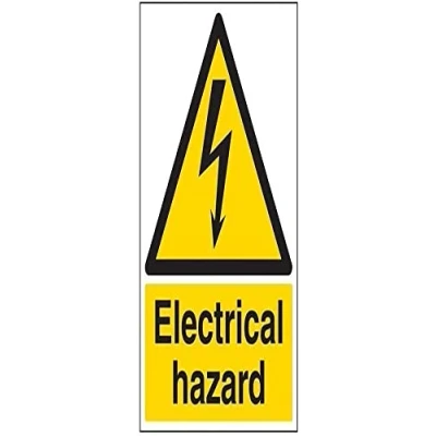 Imagen de vsafety signos 68018bc s &quot;Tetera peligro advertencia señal eléctrica, autoadhesivo, formato vertical, 300 mm x 400 mm, color negro/amarillo