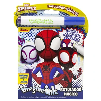 Imagen de Spidey y su superequipo. rotulador mágico: Libro de colorear actividades con mágico