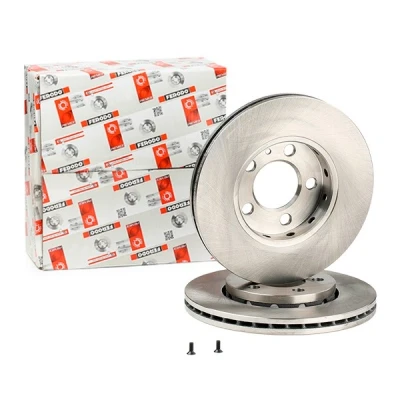 Imagen de FERODO PREMIER Coat+ disc DDF927C Disco de freno 256 22 5 ventilado revestido con tornillos SEAT: Leon I Hatchback, Ibiza 4, 3 norauto, oscaro,