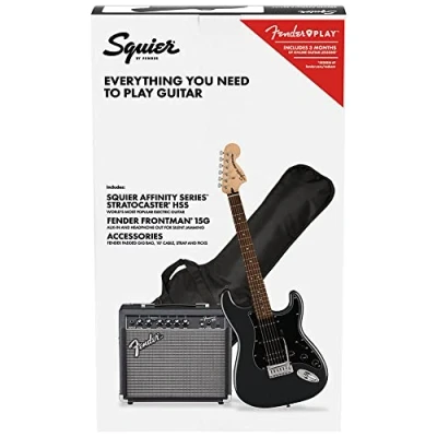 Imagen de Squier Affinity Stratocaster HSS Pack Charcoal Frost Metallic
