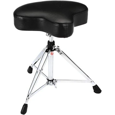 Imagen de Taburete de tambor Gibraltar, Serie 6000 Asiento Moto, 6608 (Diámetro: 39cm, vinilo, Super Lock, Posición trípode, Pies goma &#039;Super Foot&#039;)