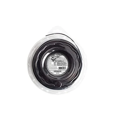 Imagen de Ratio Parts Nylon Hilos 3,3 mm Tornado copolymer 37 m Hilo para recortabordes (Carrete, Color Negro